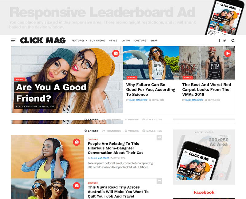 Click-Mag theme