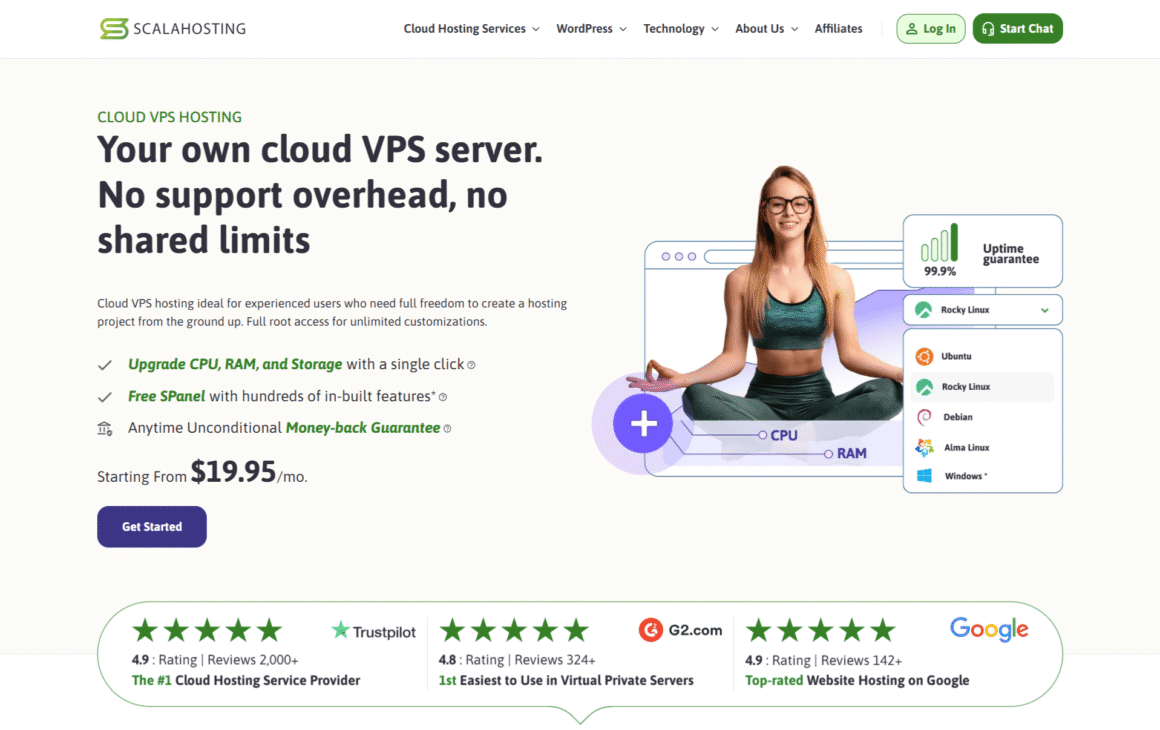 ScalaHosting VPS Hosting