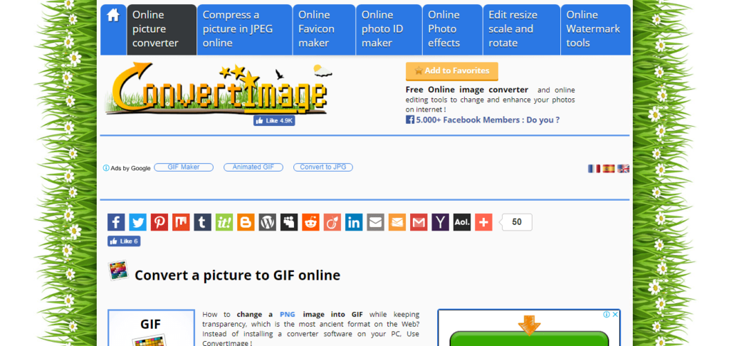 Free Online GIF to PNG Converter tool