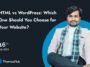 HTML vs WordPress