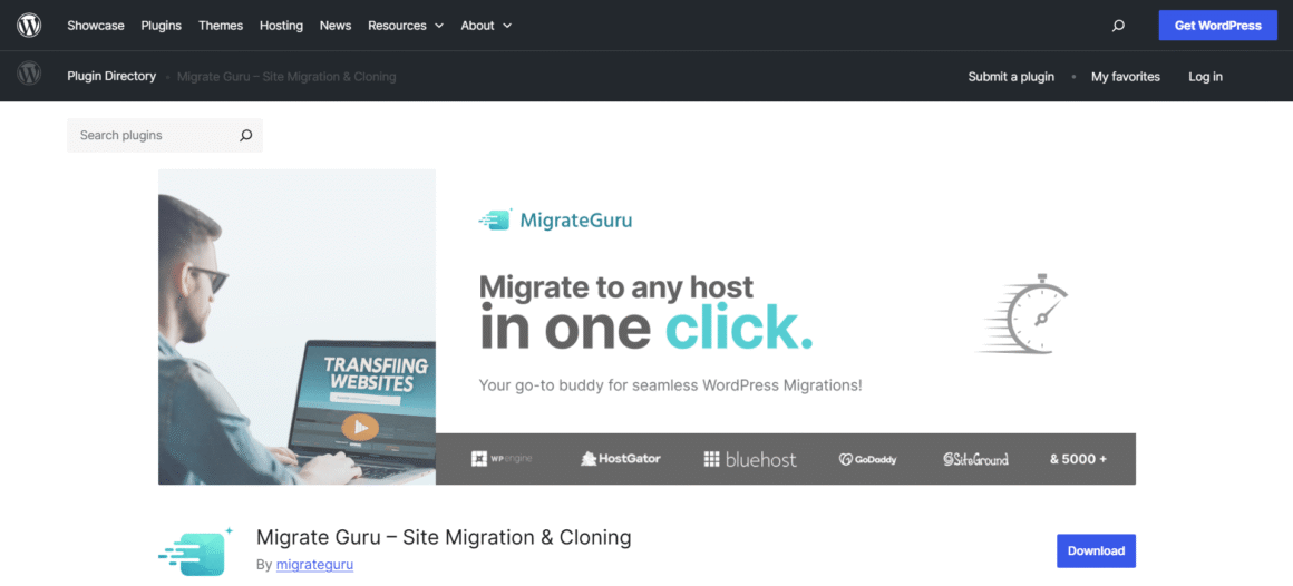 Migrate Guru Plugin