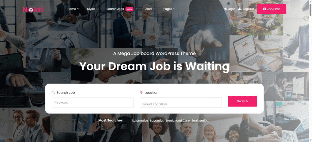 Nokri Job Board Theme