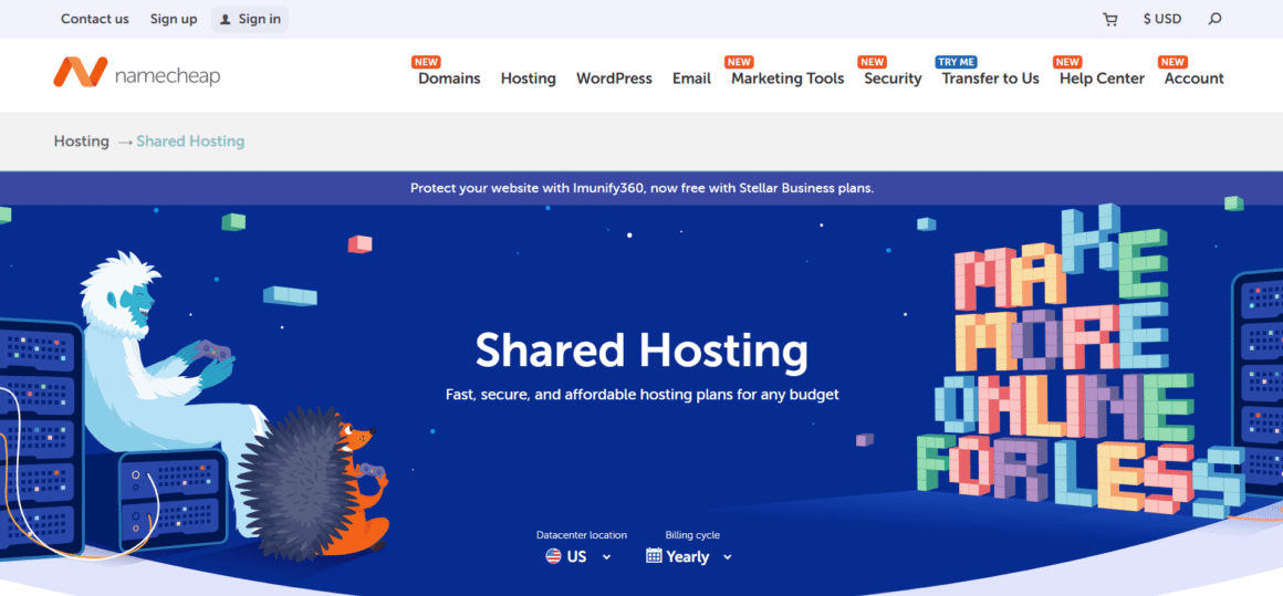 namecheap Shared Hosting