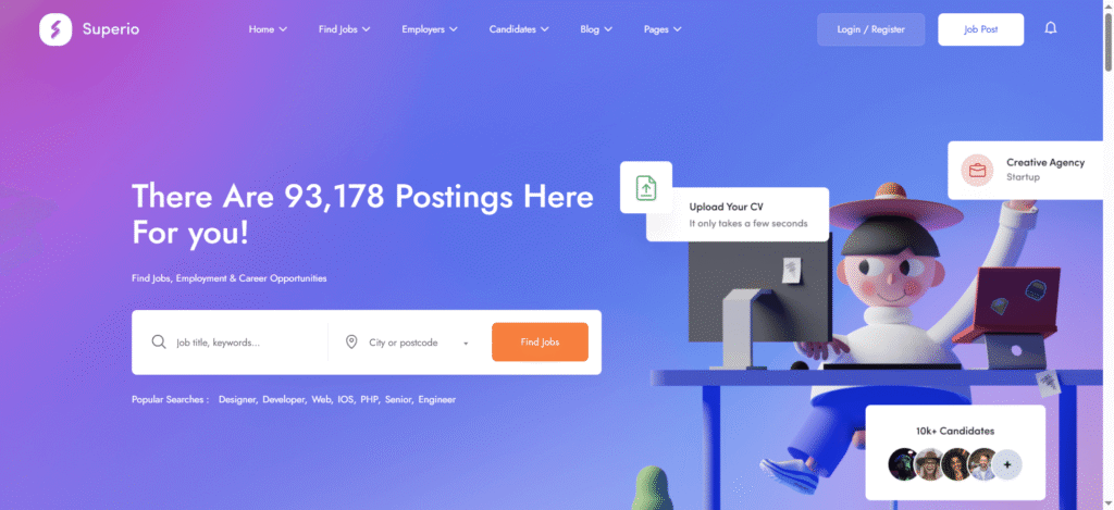 Superio Job Board Theme