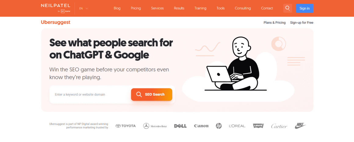 Ubersuggest Free Keyword Research Tool