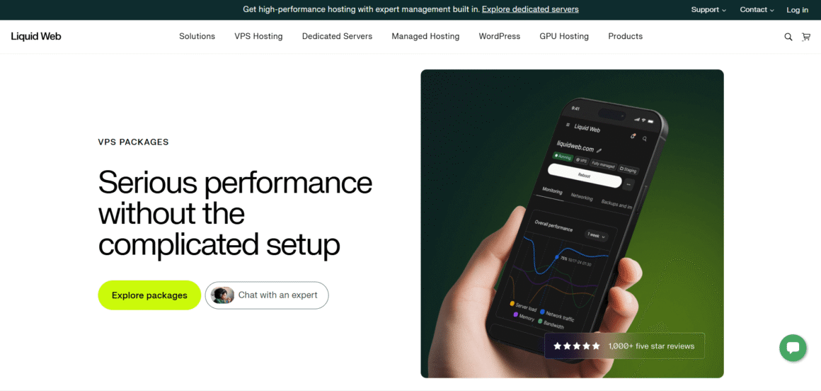 Liquid Web VPS hosting