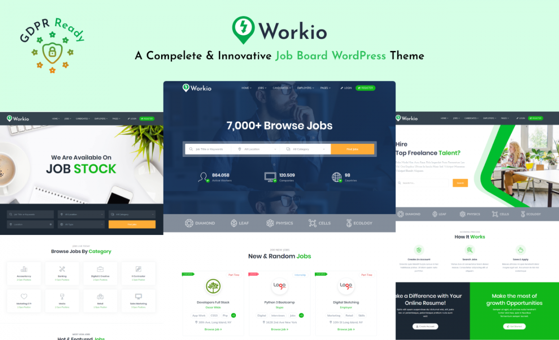 Workio Job Board WP Theme