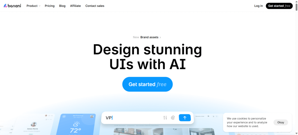Design stunning UIs with AI