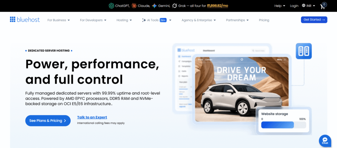 Bluehost Dedicated Hosting