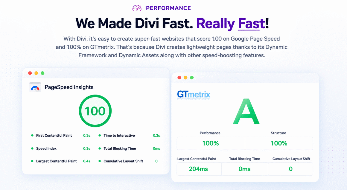 Divi Theme Performance