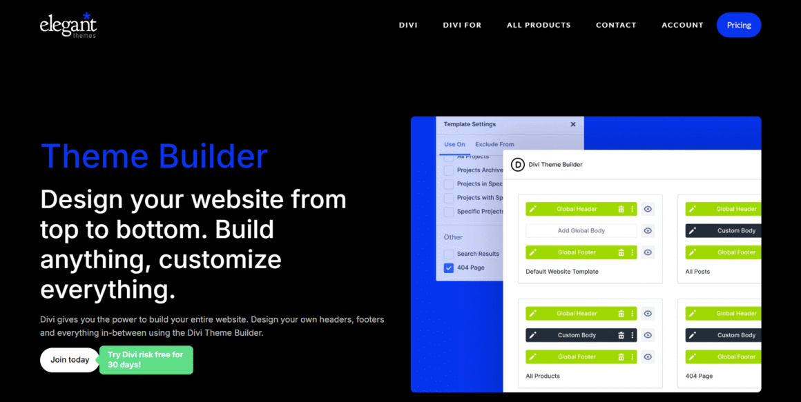Divi Theme Builder
