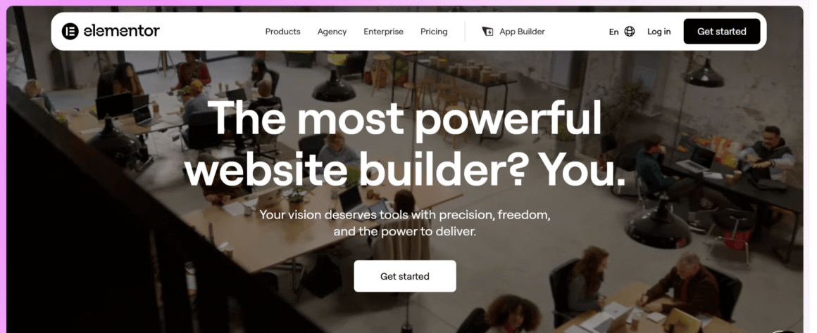 Elementor Website Editor