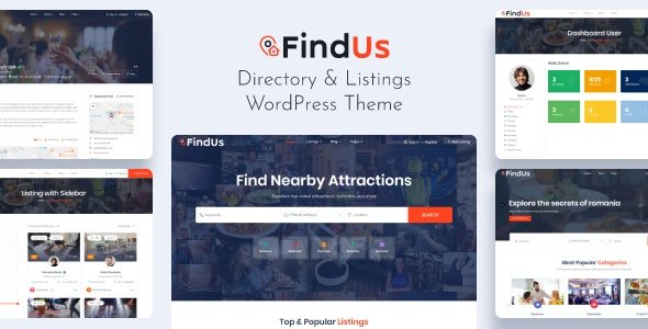 Findus Business Listing WordPress Theme