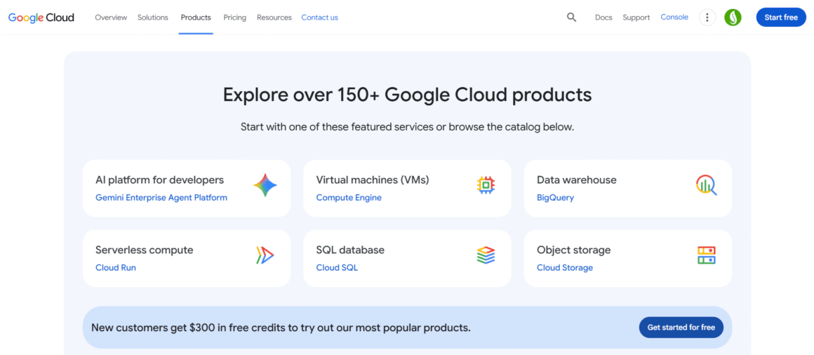 Google Cloud hosting