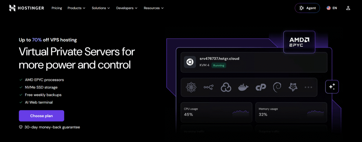 Hostinger Managed VPS Hosting