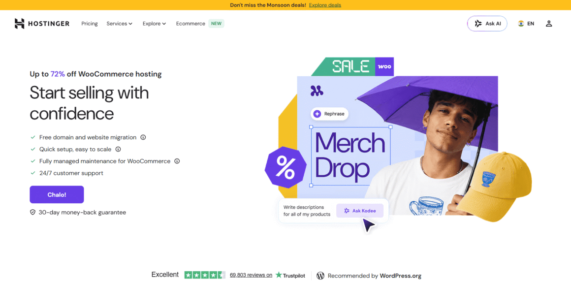 Hostinger Woocommerce Hosting