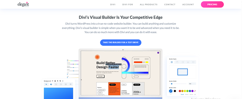 Divi’s Visual Builder