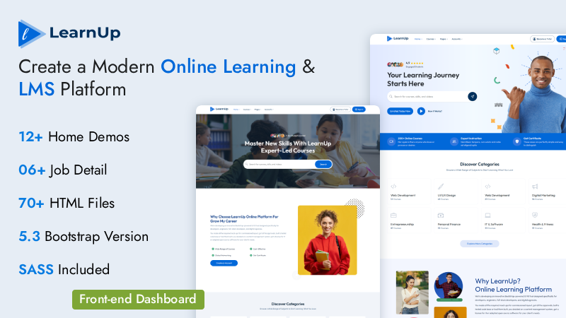 LearnUp Education HTML template