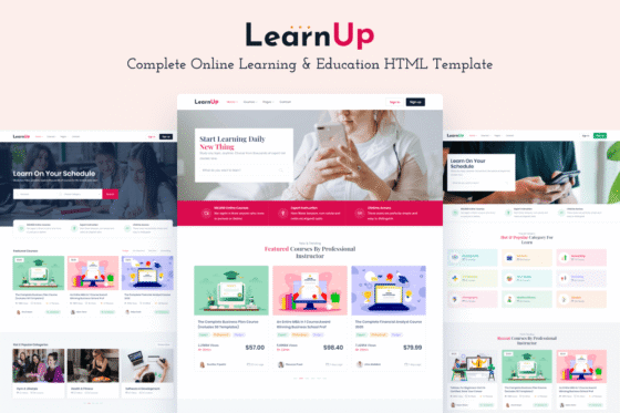 LearnUp - Education HTML Template