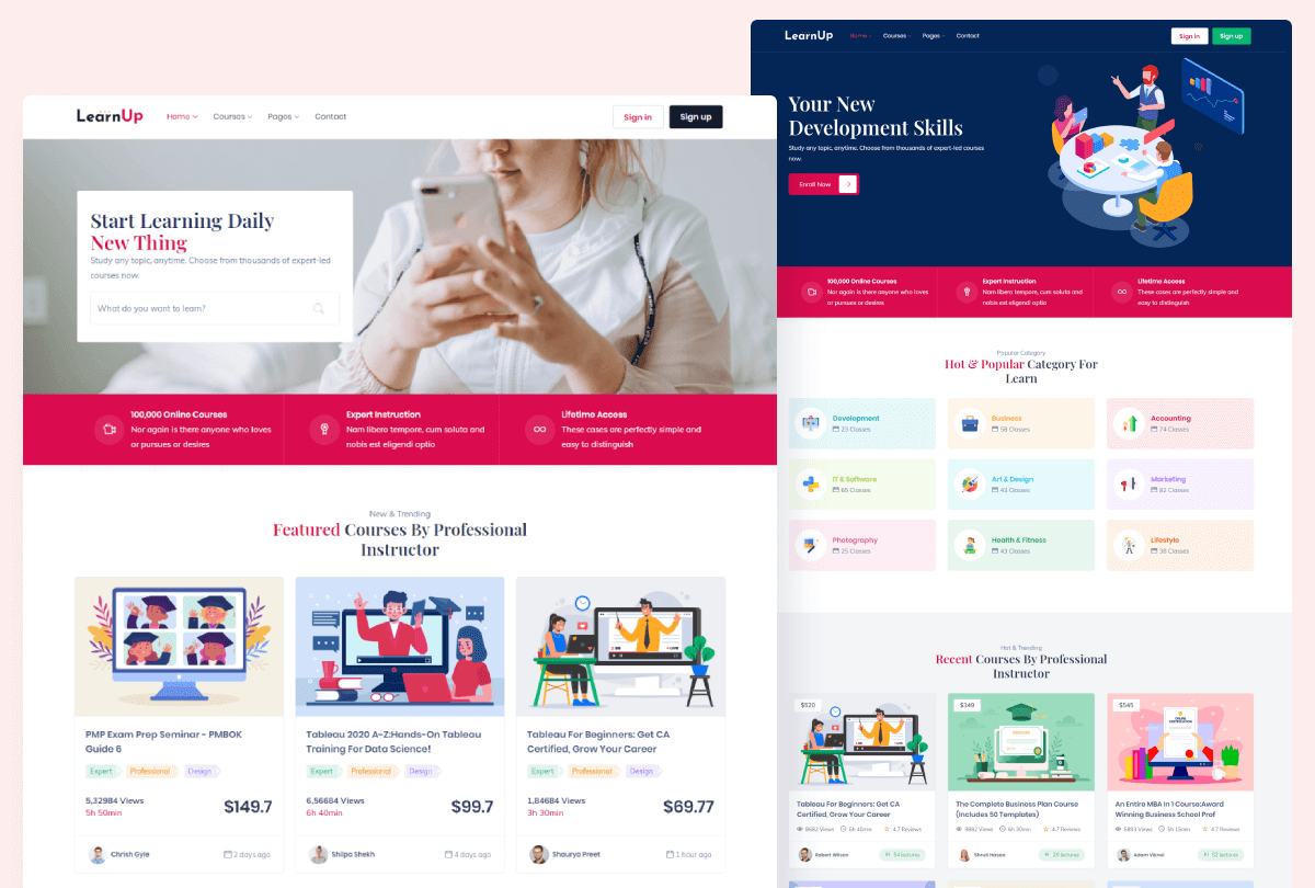 LearnUp - Education HTML Template