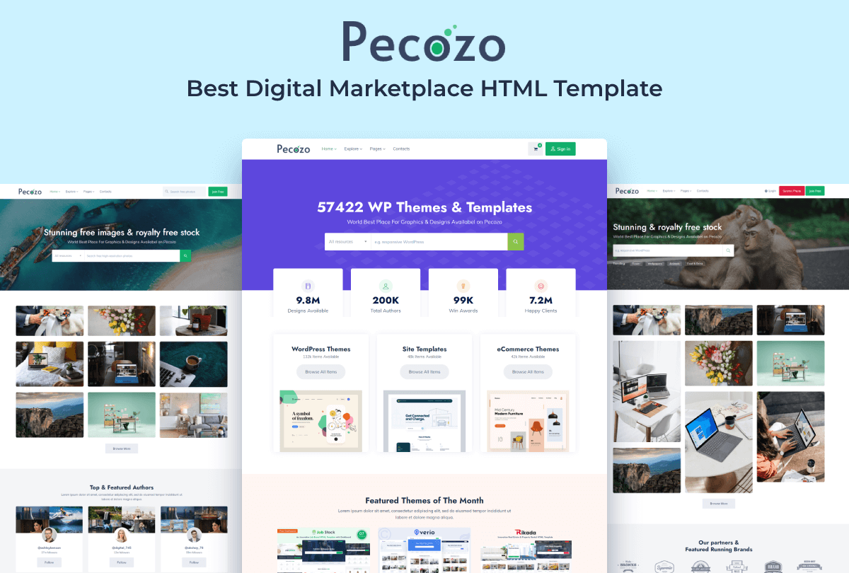 Pecozo - Digital Marketplace HTML Template