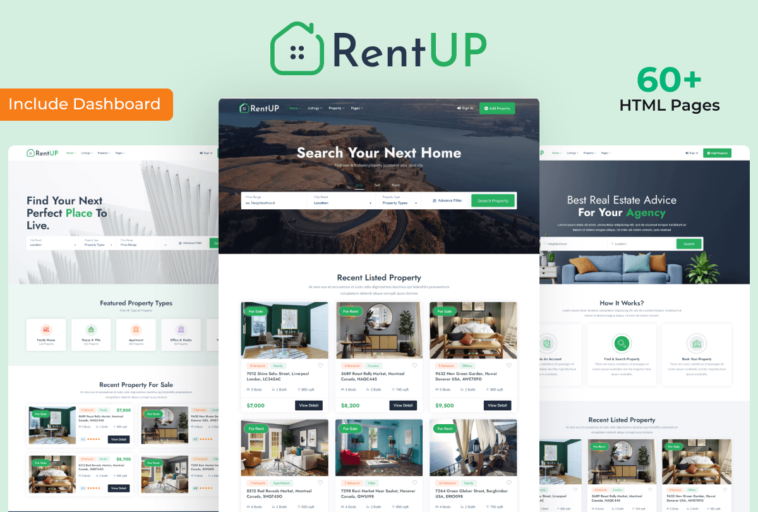 RentUp - Real Estate HTML Template