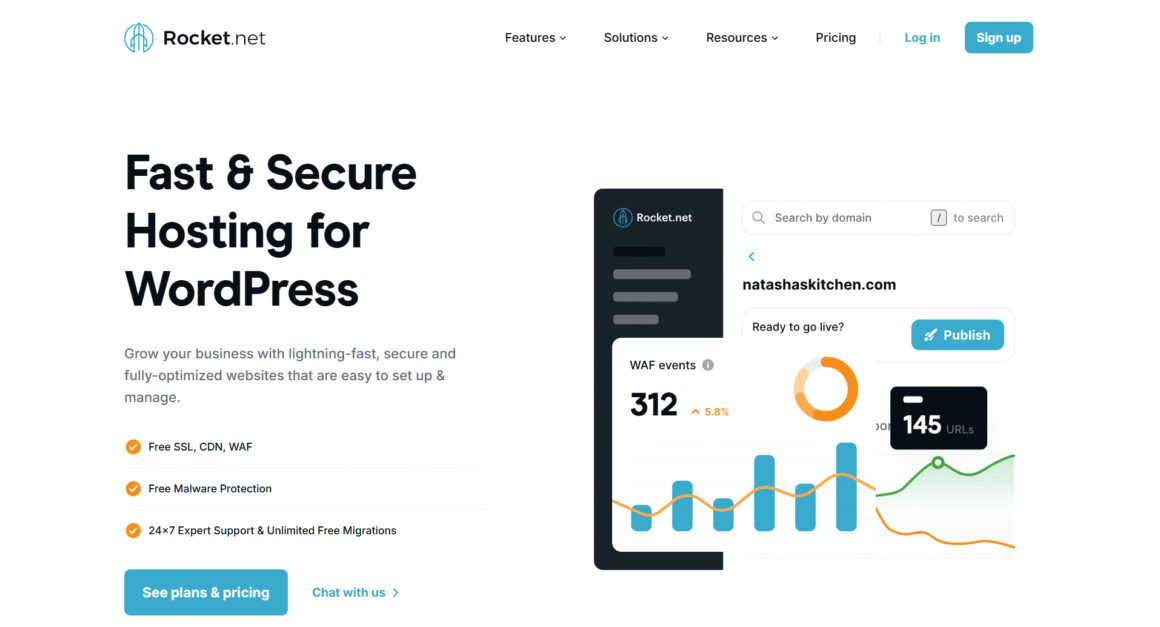Rocket.net - Simple, Secure and Fast Hosting