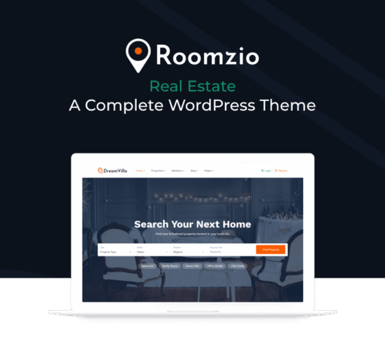 Roomzio - Real Estate WordPress Theme