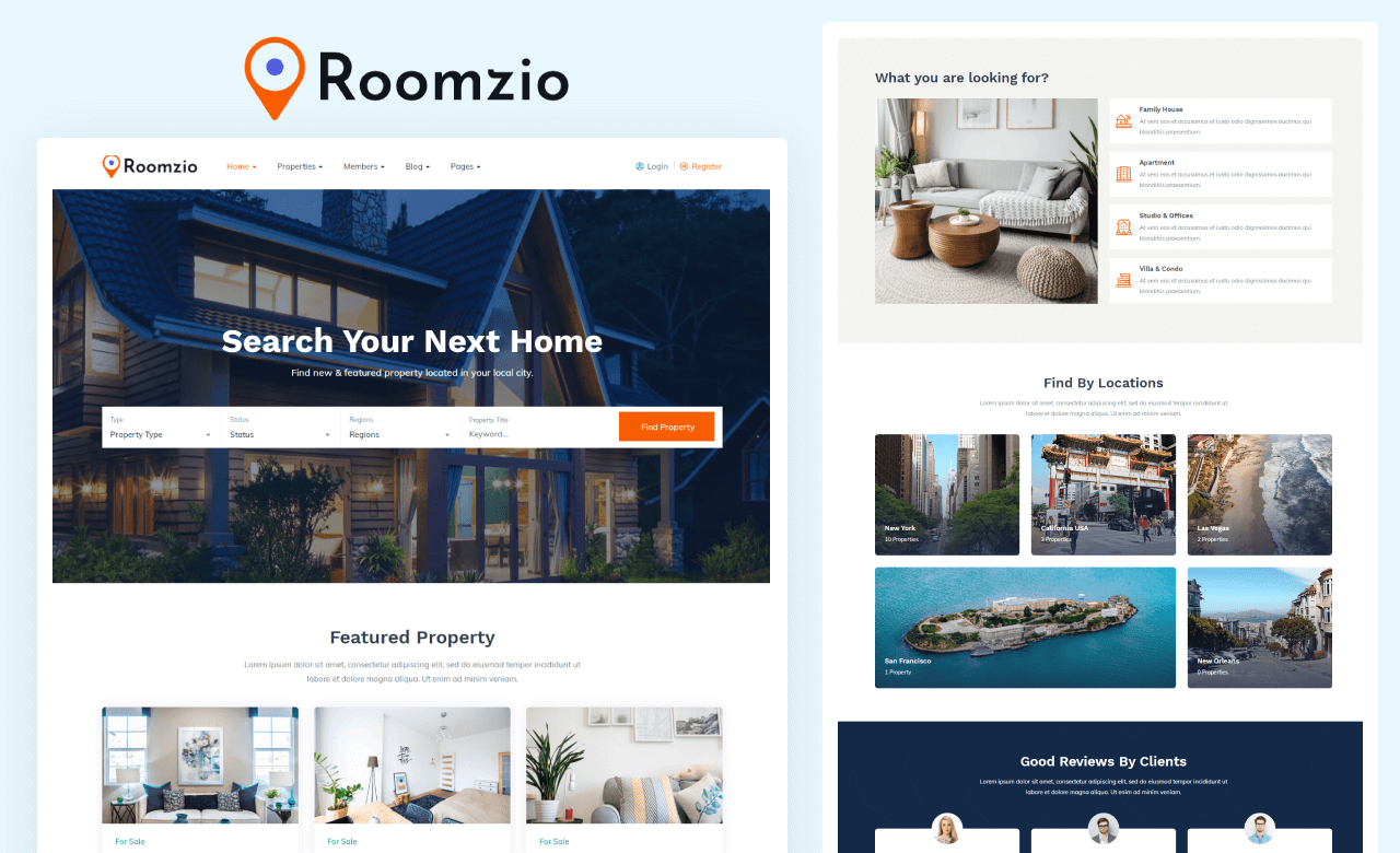 Roomzio - Real Estate WP Theme