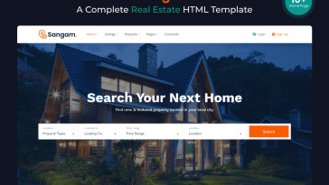 Sangam - An Innovative Real Estate HTML Template