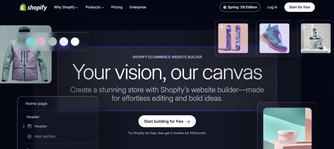 Shopify Website builder