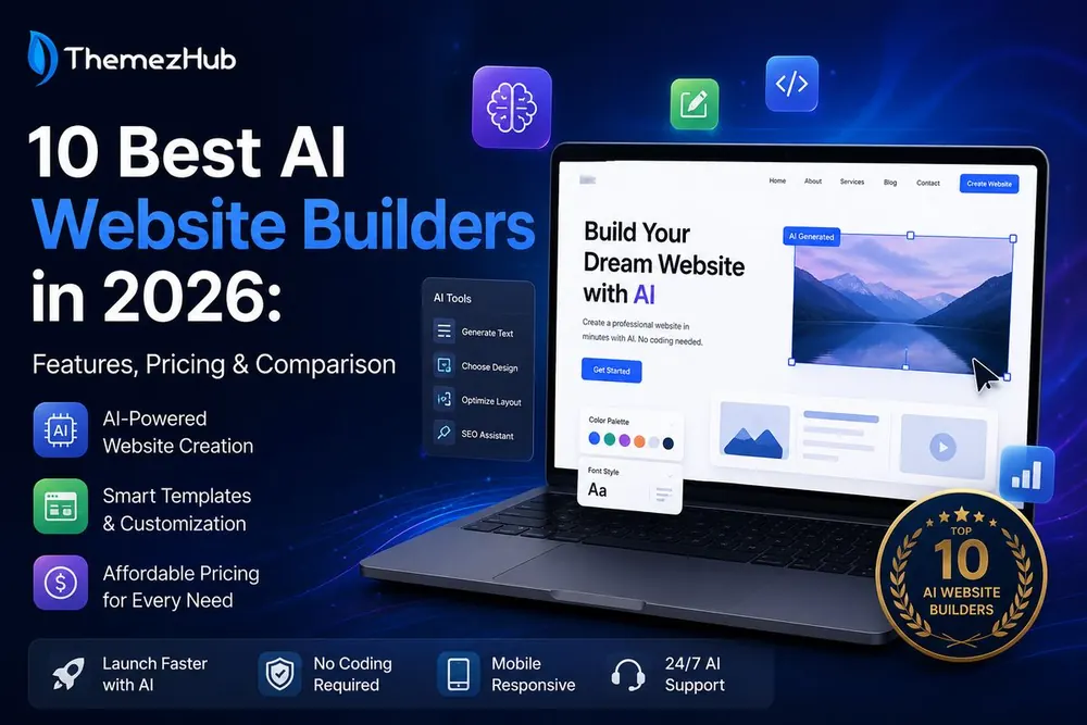 10 Best AI Website Builders in 2026: Features, Pricing & Comparison