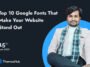 Top 10 Google Fonts
