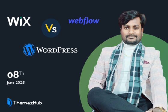 Compare Wix, Webflow and WordPress in 2025